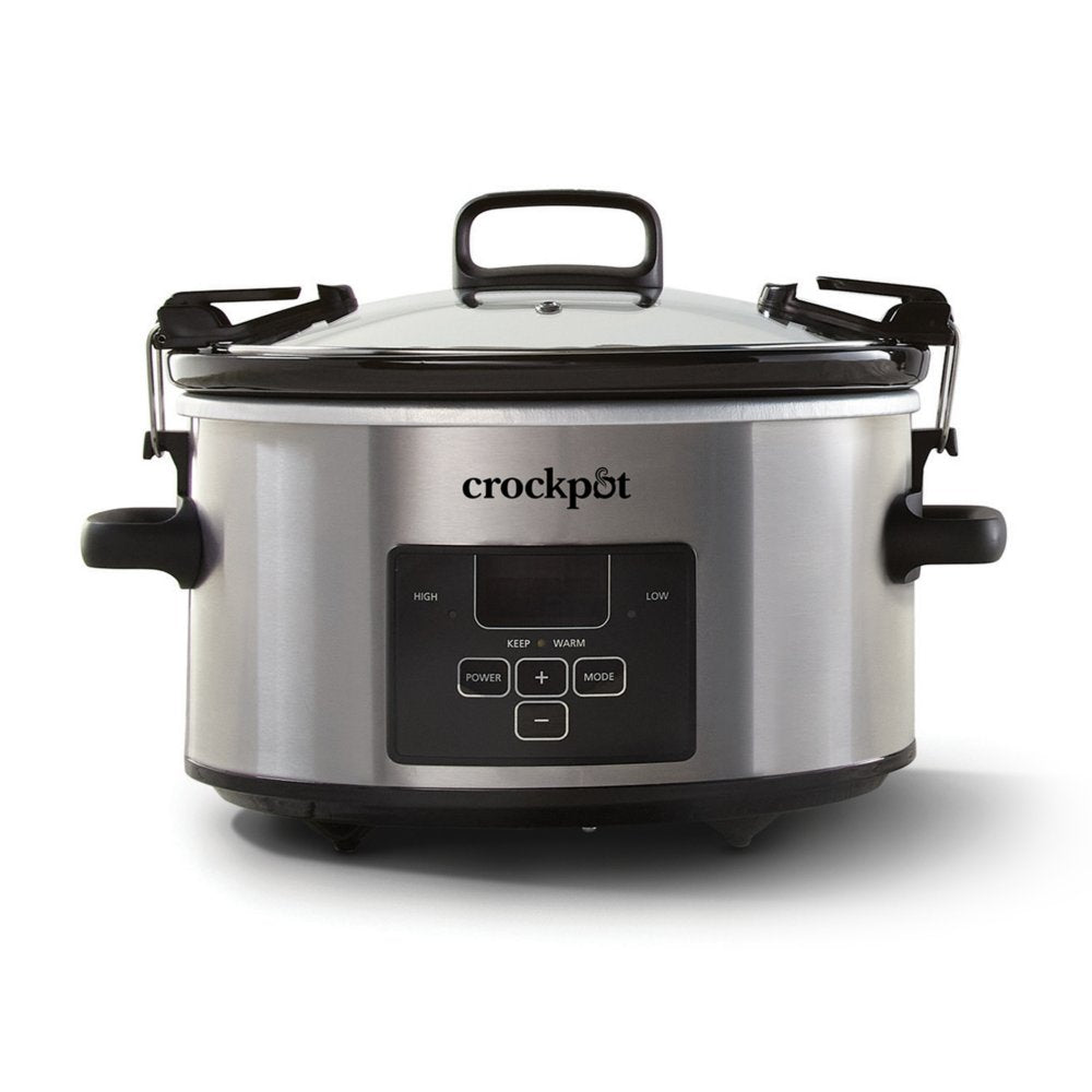 crock-pot-programmable-4-quart-cook-and-carry-slow-cooker-stainless-steel-a4 053891145510